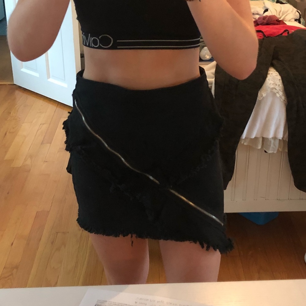 Fashion nova jean skirt